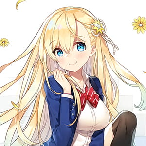 阳光微蓝 二次元动漫情侣头像