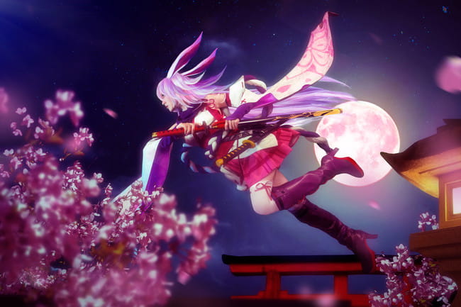 gif【崩坏学园】八重樱-逆神巫女