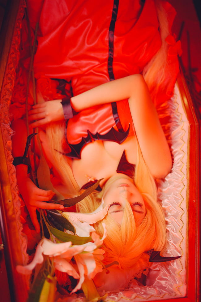 守护甜心 月咏歌呗恶魔变身cosplay