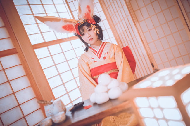 网易手游阴阳师 山兔 稚兔童心 cosplay图片(1)