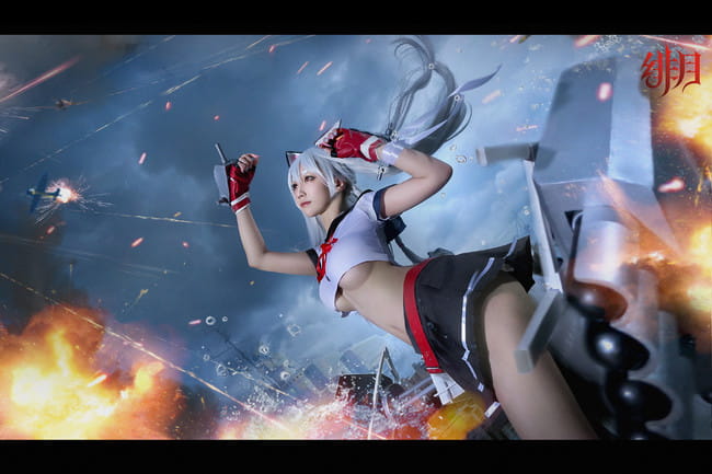 碧蓝航线 椿 驱逐舰夕立cosplay图片
