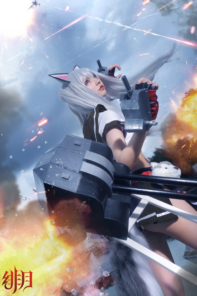 碧蓝航线 椿 驱逐舰夕立cosplay图片