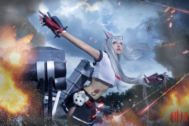 碧蓝航线 椿 驱逐舰夕立cosplay图片