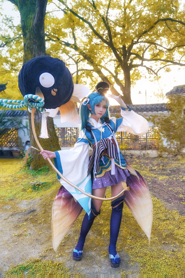 网易手游阴阳师 莹草 cosplay图片(1)