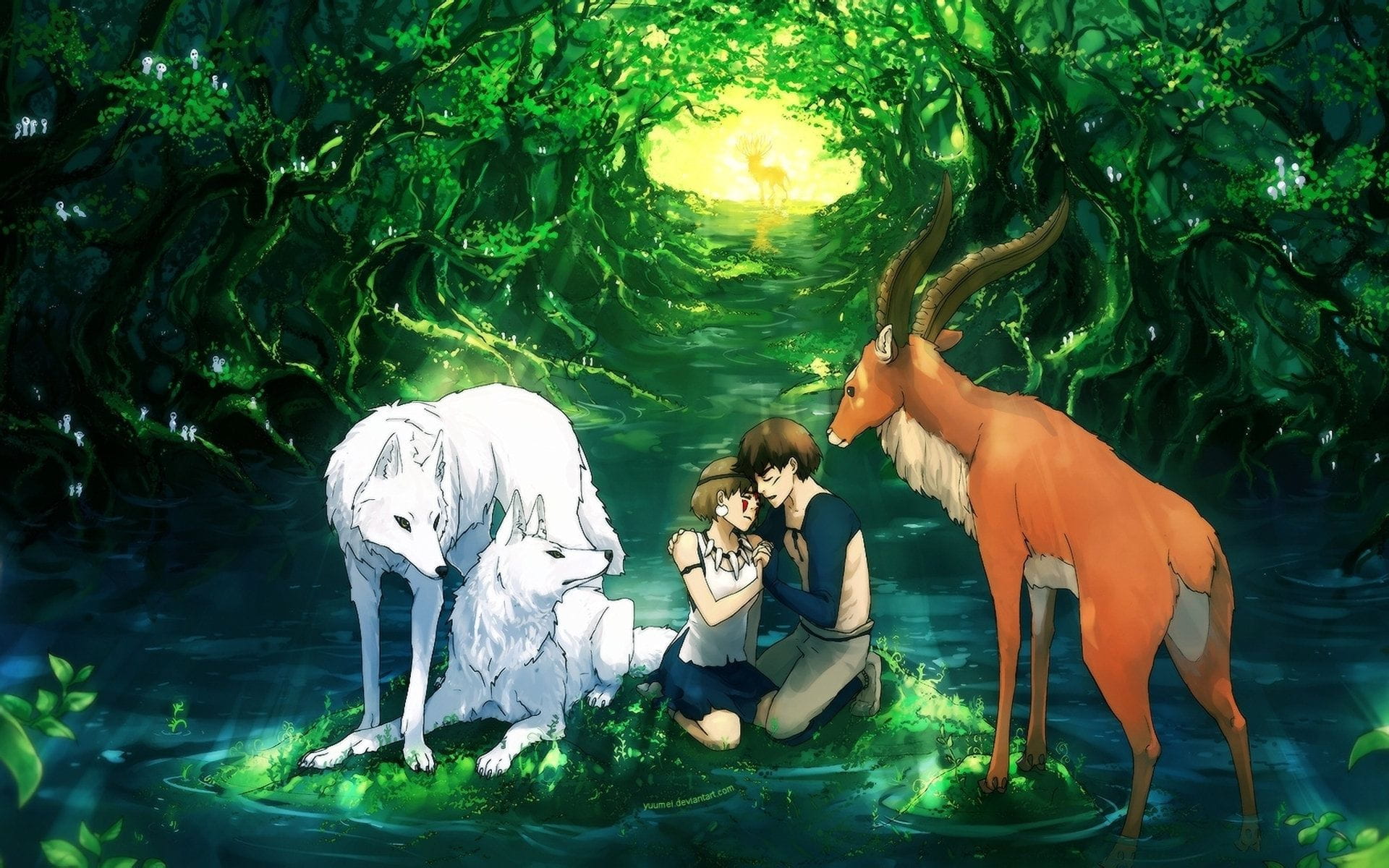 《幽灵公主》萌化手机主题