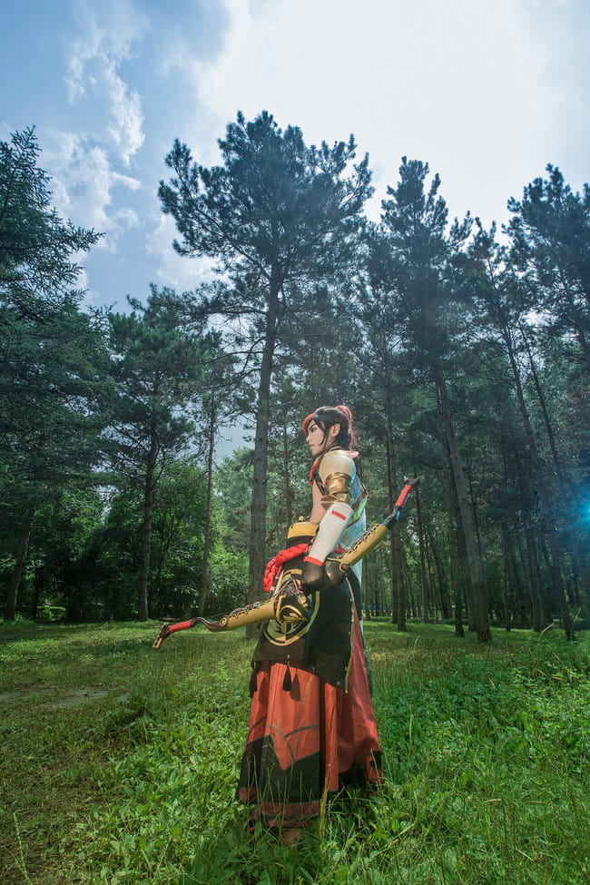 网易手游阴阳师 源博雅&白狼 cosplay图片(1)