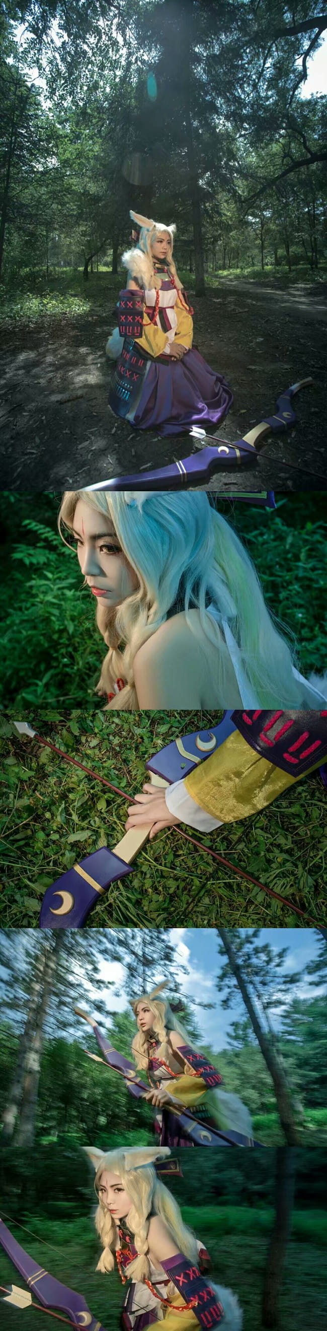 网易手游阴阳师 源博雅&白狼 cosplay图片(1)