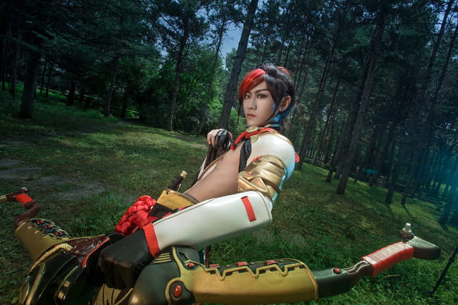 网易手游阴阳师 源博雅&白狼 cosplay图片(1)