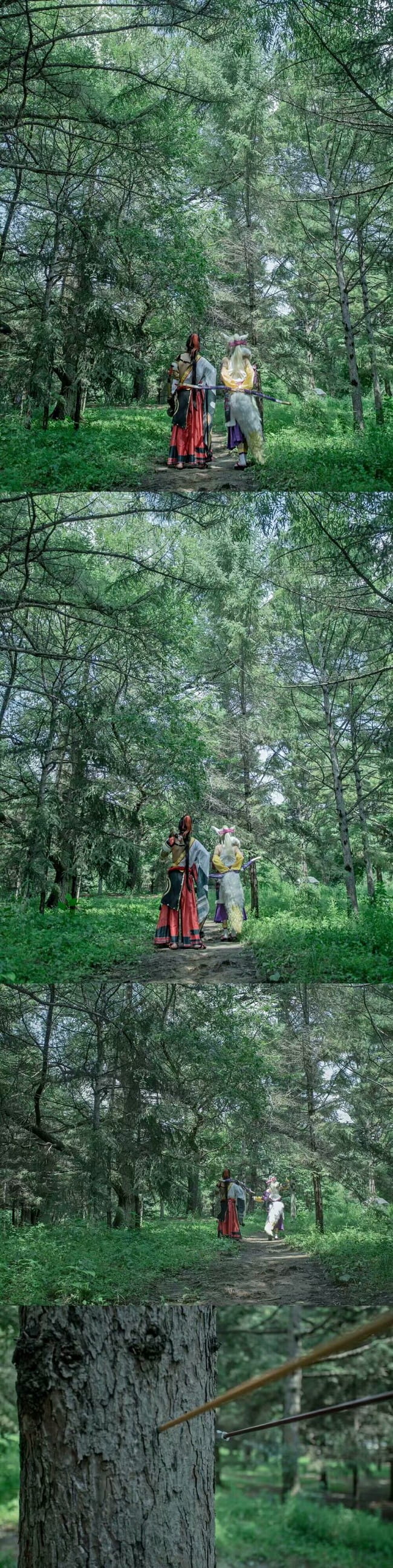 网易手游阴阳师 源博雅&白狼 cosplay图片(1)