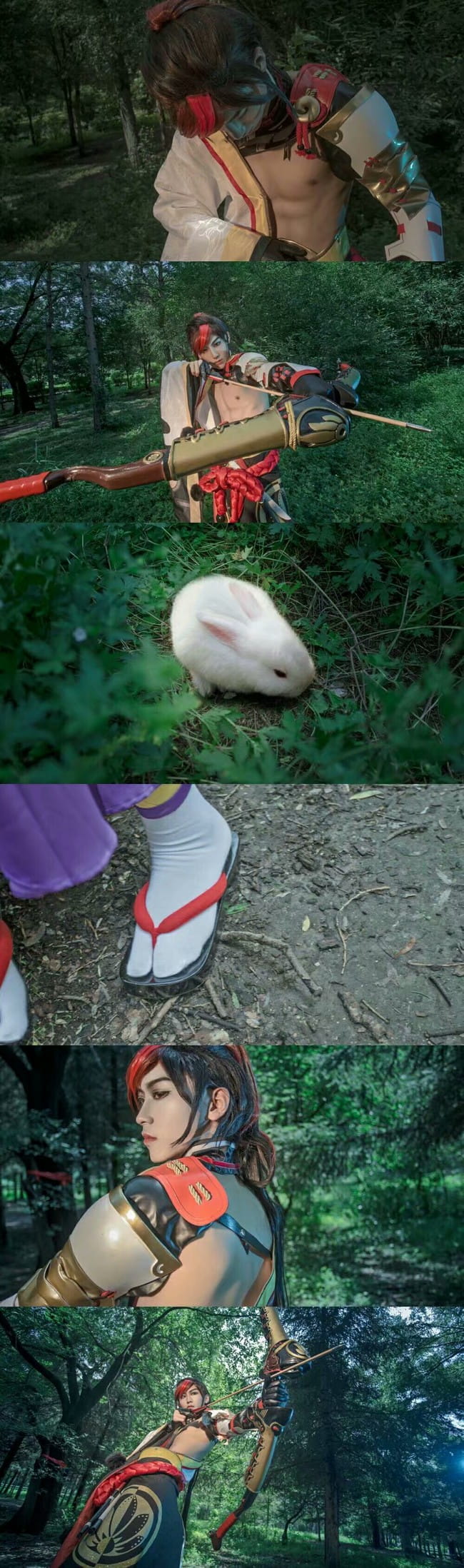 网易手游阴阳师 源博雅&白狼 cosplay图片(1)