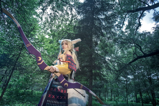 网易手游阴阳师 源博雅&白狼 cosplay图片(1)