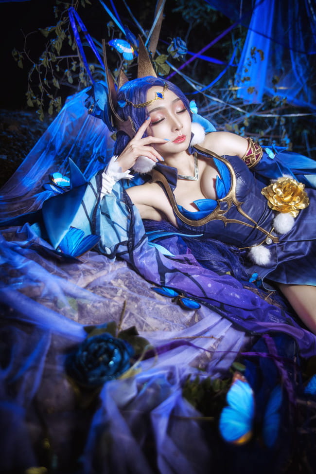 王者荣耀 仲夏夜之梦貂蝉 cosplay图片