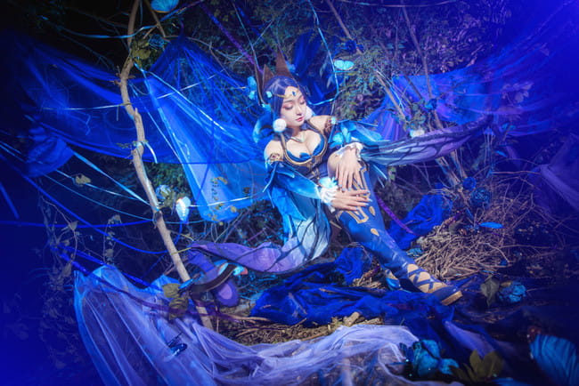 王者荣耀 仲夏夜之梦貂蝉 cosplay图片