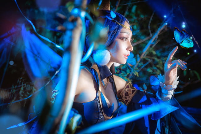 王者荣耀 仲夏夜之梦貂蝉 cosplay图片