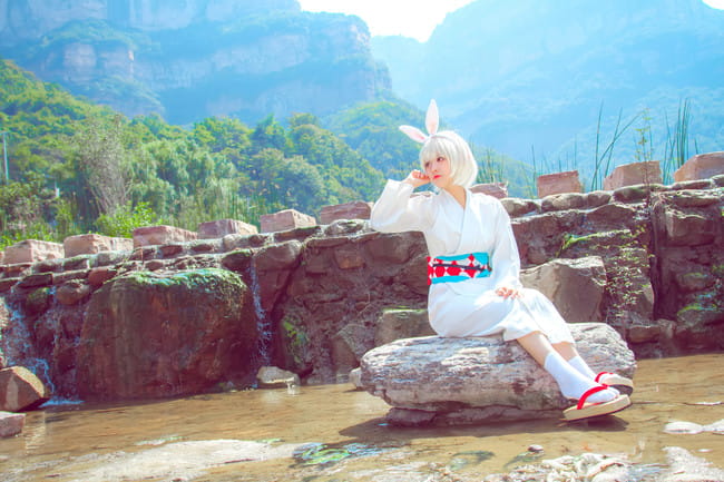 网易手游阴阳师 未觉醒山兔 cosplay图片(1)