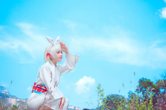 网易手游阴阳师 未觉醒山兔 cosplay图片(1)