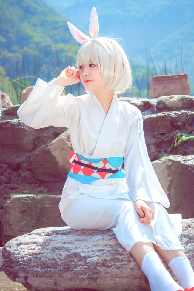 网易手游阴阳师 未觉醒山兔 cosplay图片(1)