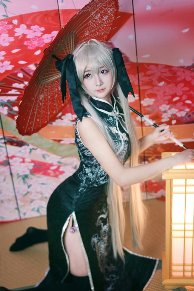 缘之空 春日野穹旗袍 cosplay图片(1)