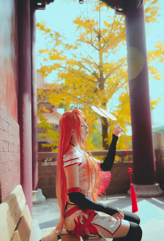 王者荣耀李白同人旗袍 cosplay