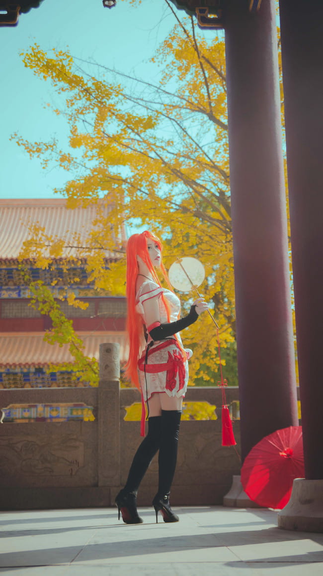 王者荣耀李白同人旗袍 cosplay