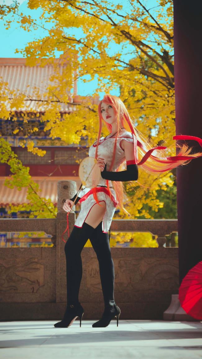 王者荣耀李白同人旗袍 cosplay