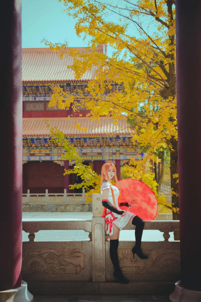 王者荣耀李白同人旗袍 cosplay