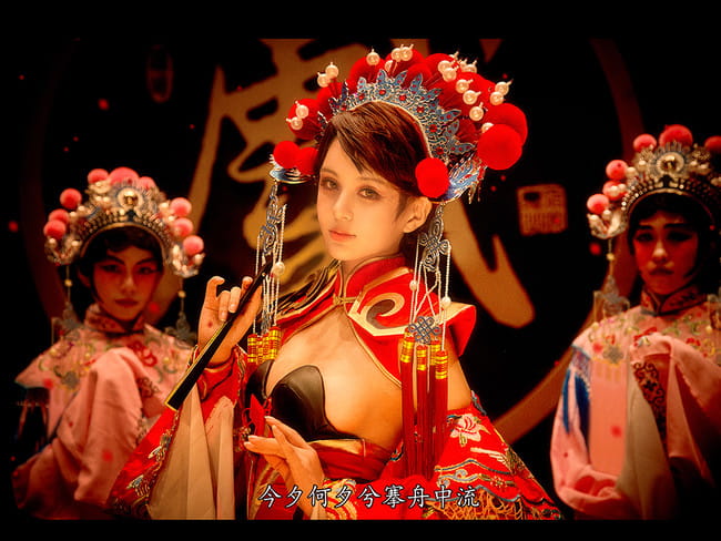 王者荣耀 霸王别姬虞姬 cosplay图片(1)