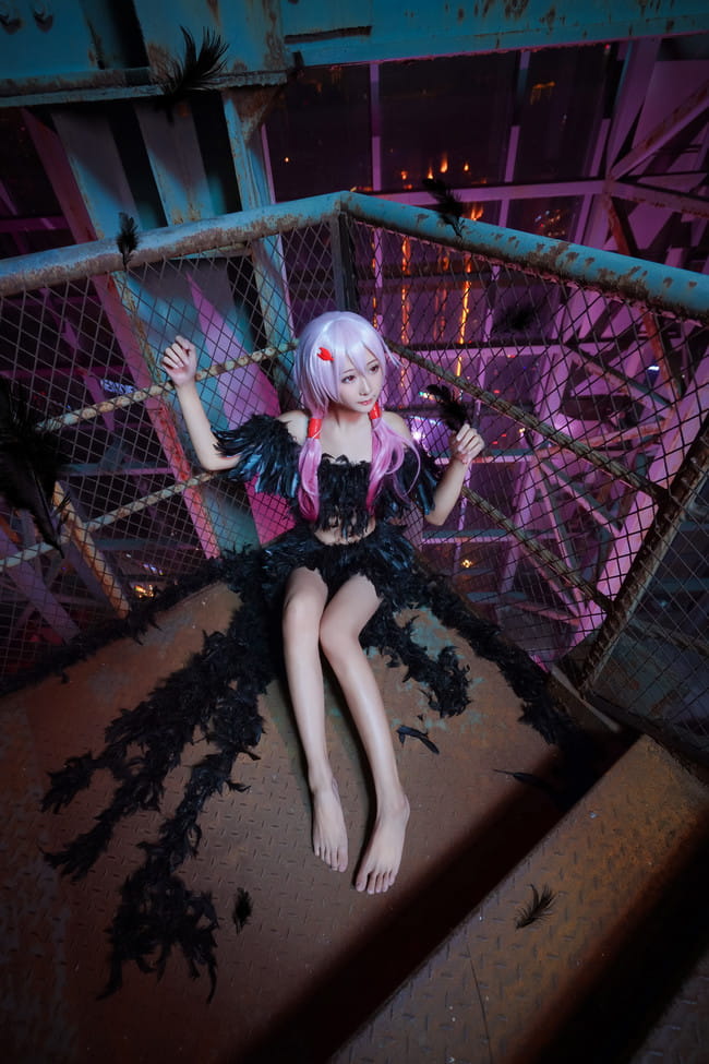 《罪恶王冠》祈妹黑羽cosplay