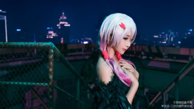 《罪恶王冠》祈妹黑羽cosplay
