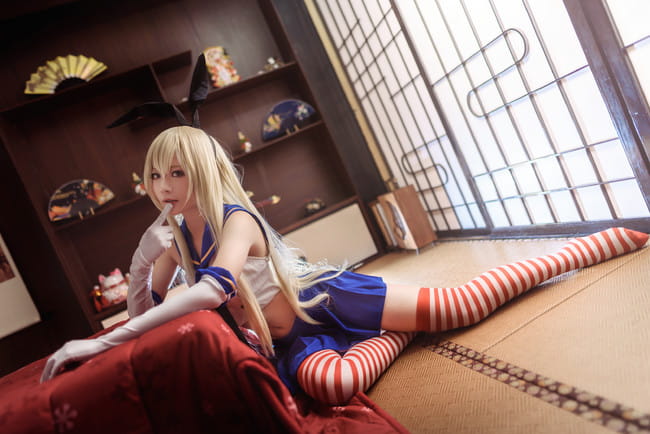 舰队Collection 岛风cosplay图片
