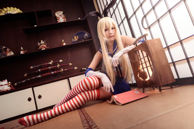 舰队Collection 岛风cosplay图片