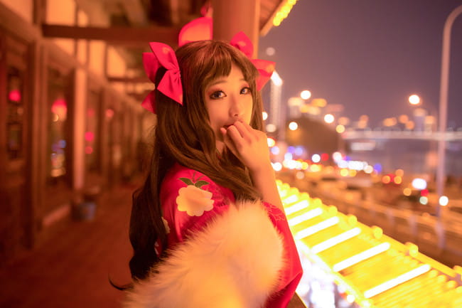 Cos正片 远坂凛新春和服·Saber晴着