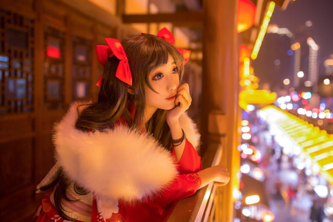 Cos正片 远坂凛新春和服·Saber晴着