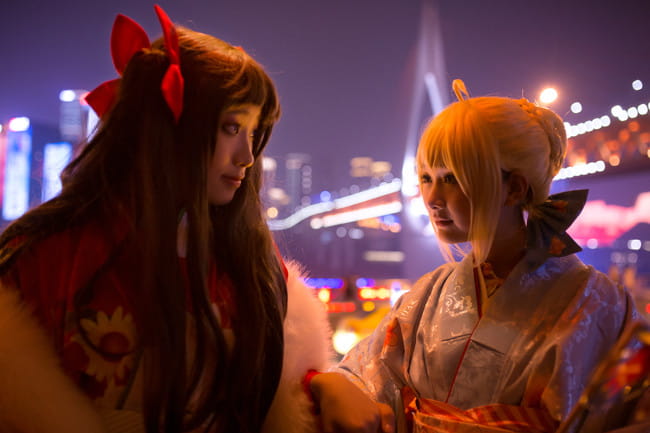 Cos正片 远坂凛新春和服·Saber晴着