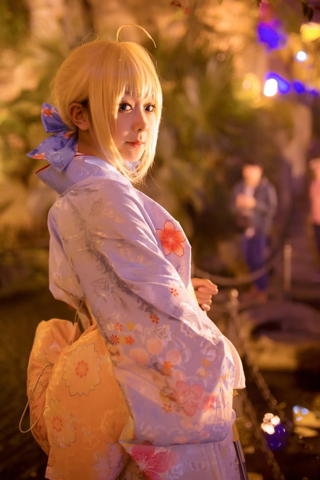 Cos正片 远坂凛新春和服·Saber晴着