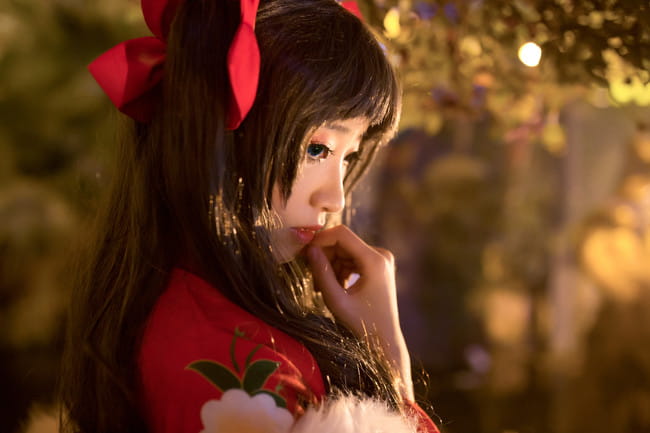 Cos正片 远坂凛新春和服·Saber晴着