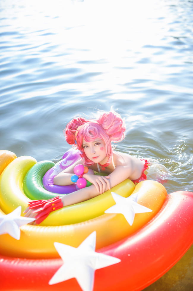 王者荣耀 小乔缤纷独角兽 cosplay