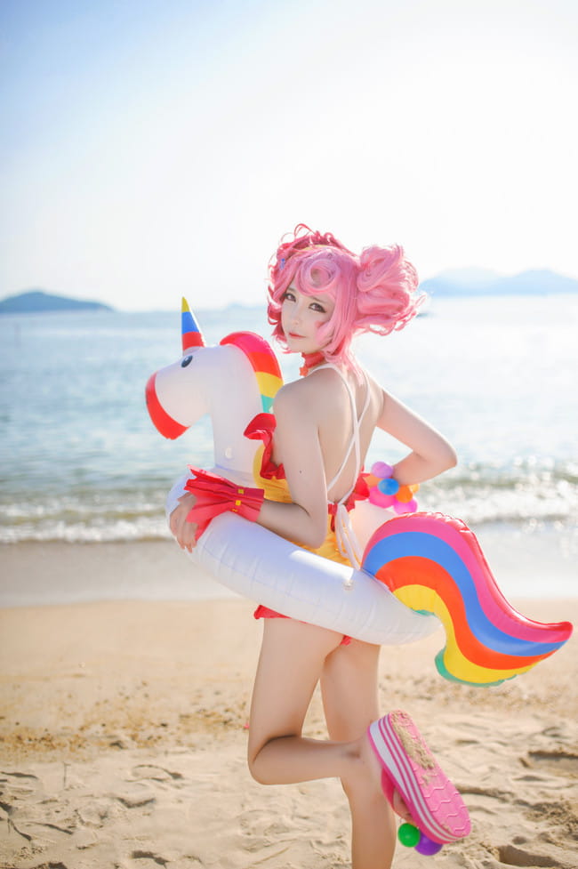 王者荣耀 小乔缤纷独角兽 cosplay