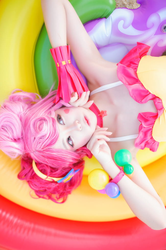 王者荣耀 小乔缤纷独角兽 cosplay