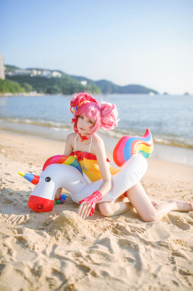 王者荣耀 小乔缤纷独角兽 cosplay