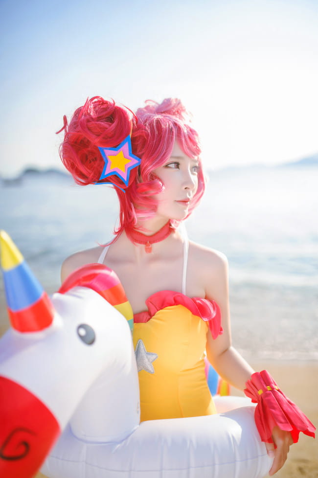 王者荣耀 小乔缤纷独角兽 cosplay