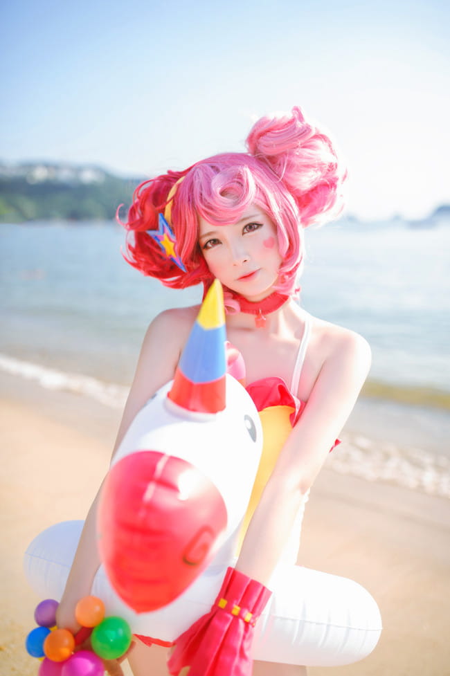 王者荣耀 小乔缤纷独角兽 cosplay