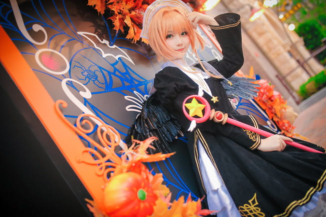 魔卡少女樱 木之本樱  黑天使插画 cosplay