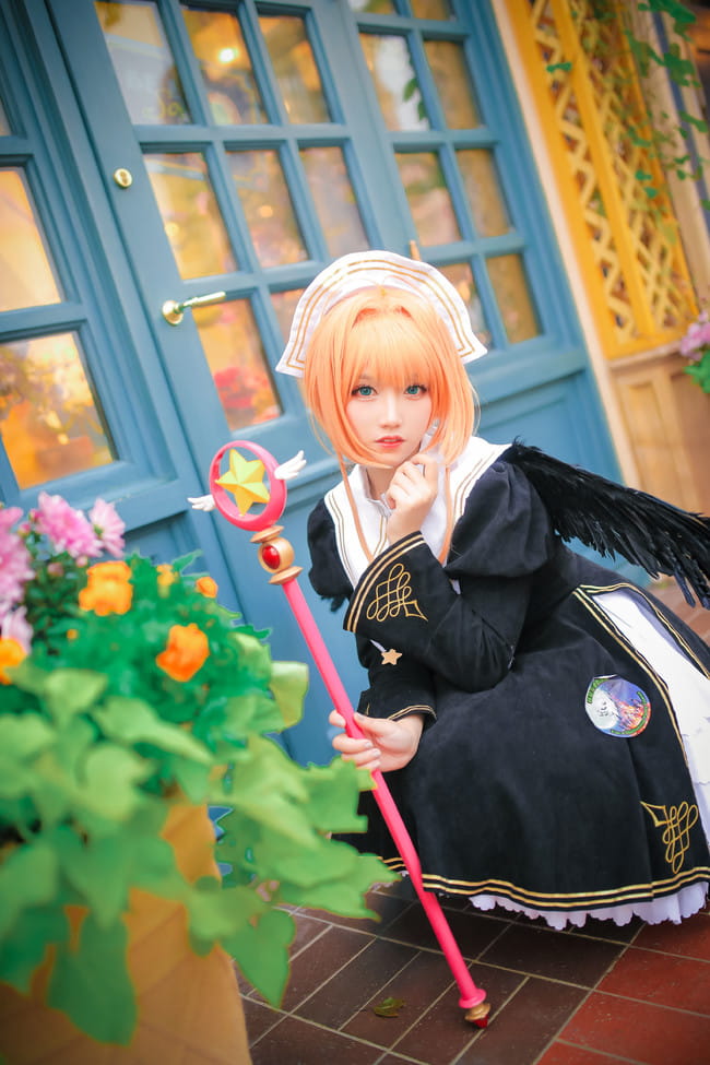 魔卡少女樱 木之本樱  黑天使插画 cosplay