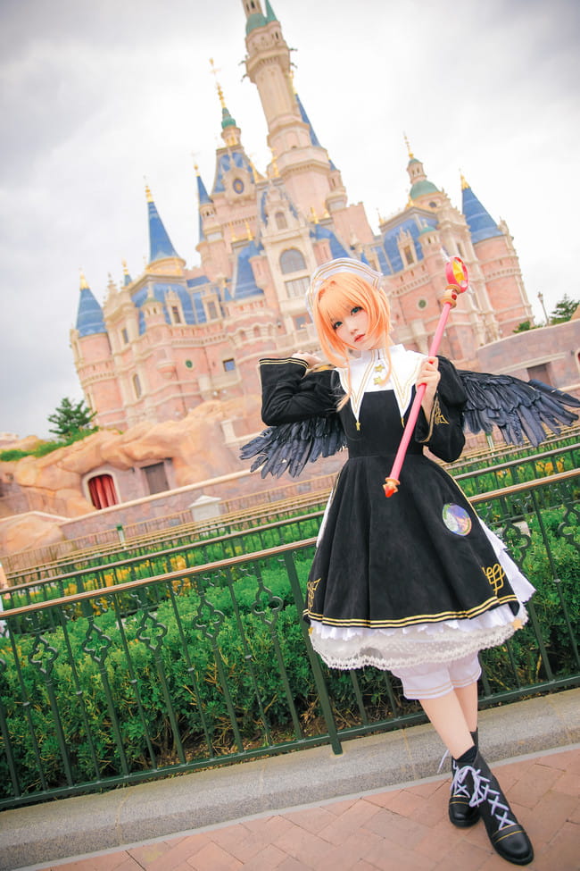 魔卡少女樱 木之本樱  黑天使插画 cosplay