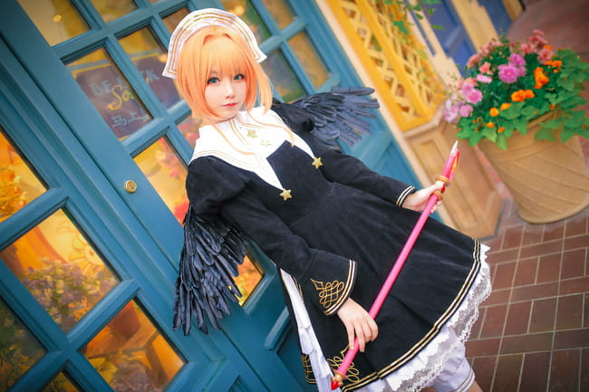 魔卡少女樱 木之本樱  黑天使插画 cosplay