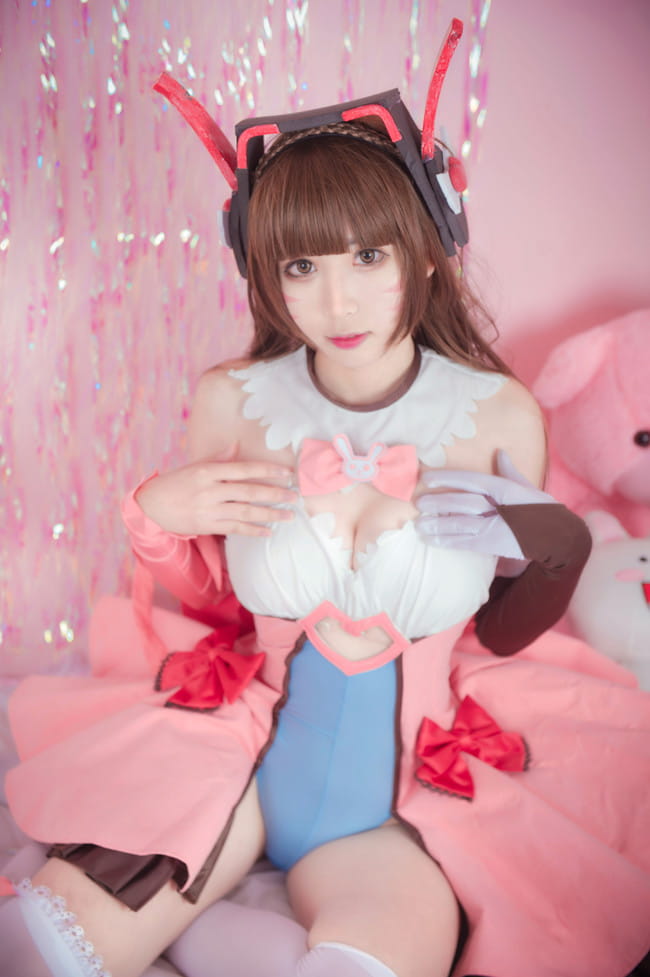 守望先锋 魔法少女D.Va cosplay