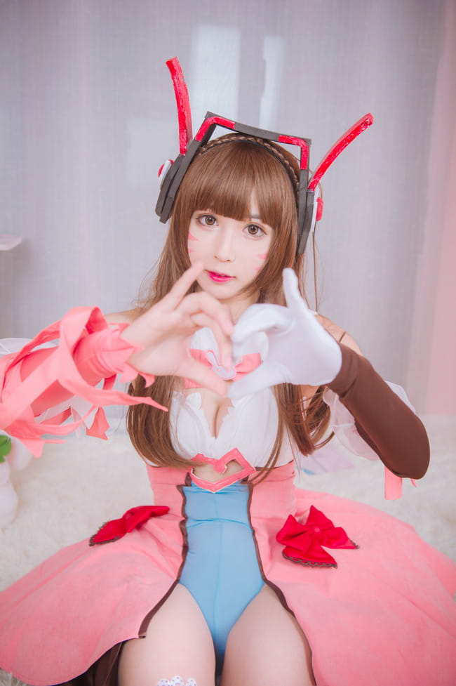 守望先锋 魔法少女D.Va cosplay