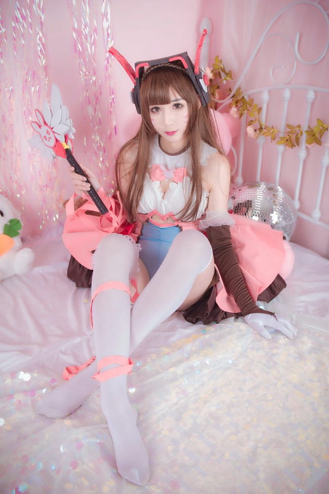 守望先锋 魔法少女D.Va cosplay