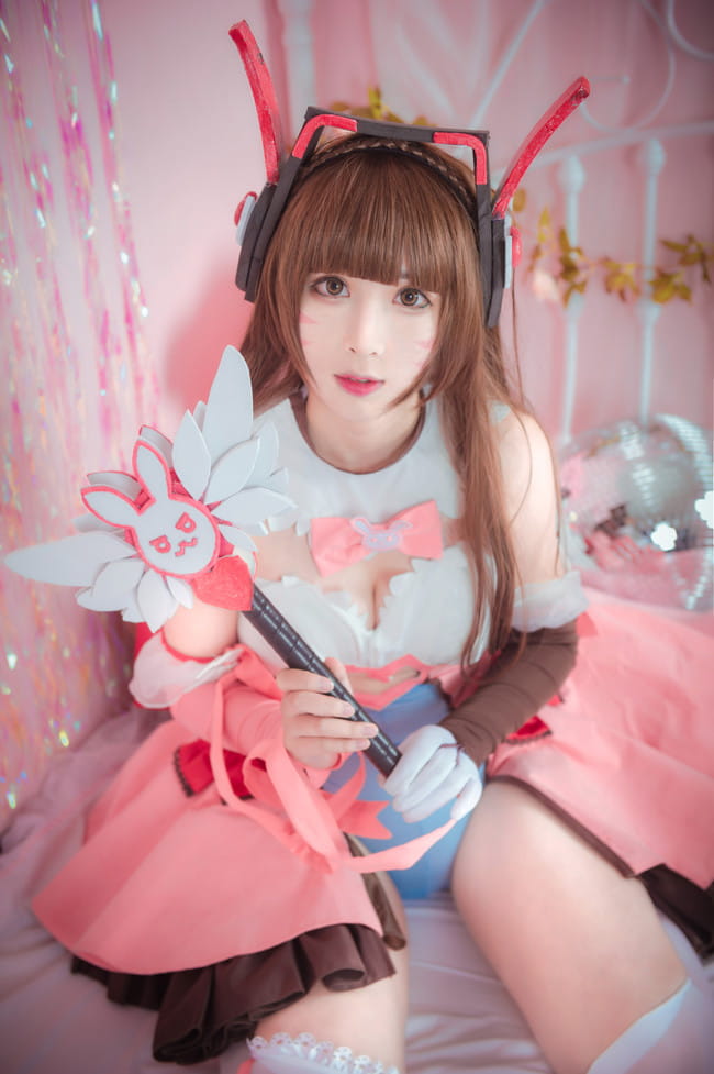 守望先锋 魔法少女D.Va cosplay